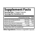 Vitamin K2 + D3 Supplement (60 Capsules)