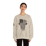 USA Barbell - Unisex Heavy Blend™ Crewneck Sweatshirt - Black Logo