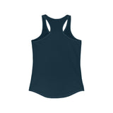 Distressed Women's Ideal Racerback Tank - Color Distressed Logo Front