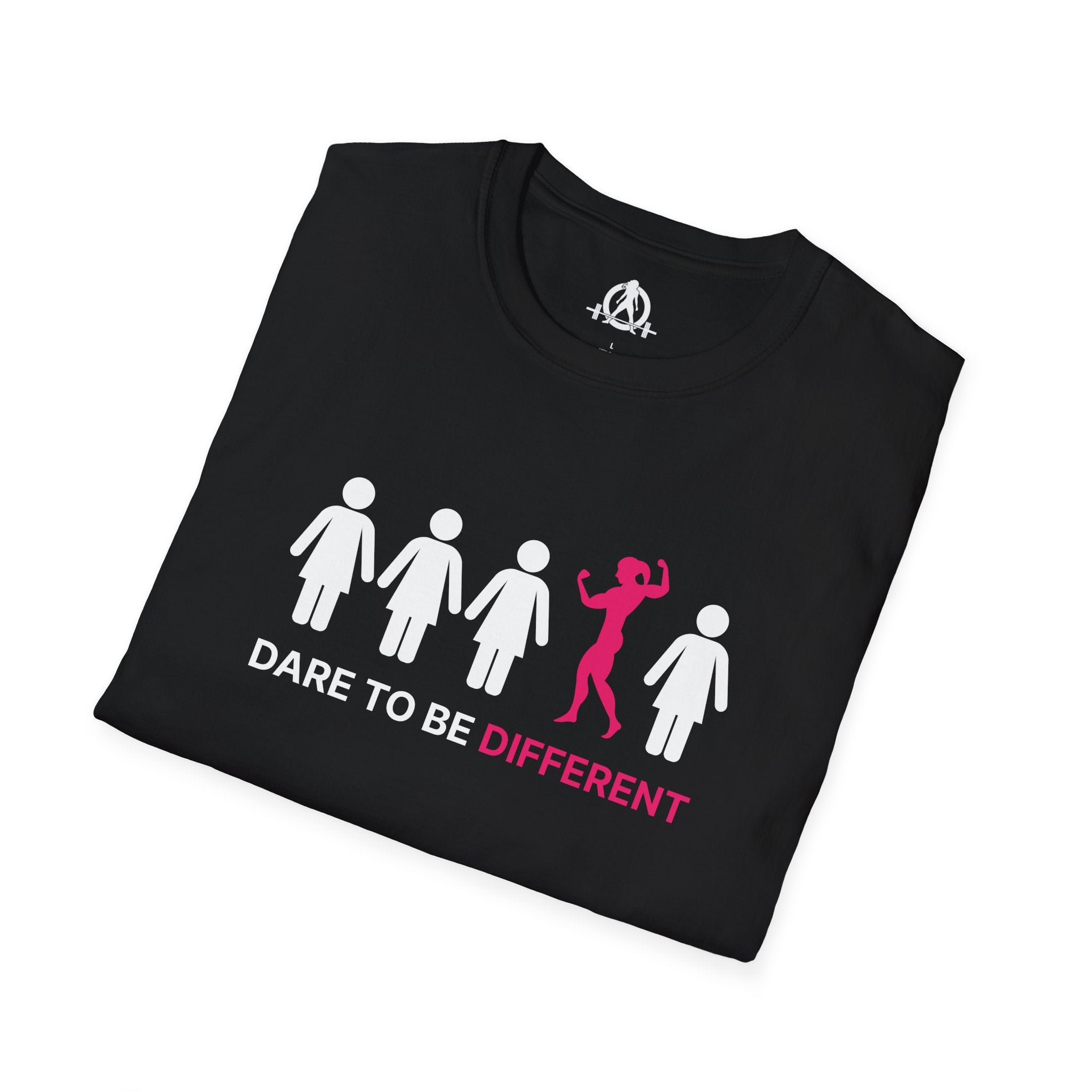 Dare To Be Different - Flex - Unisex Softstyle T-Shirt - Logo Front