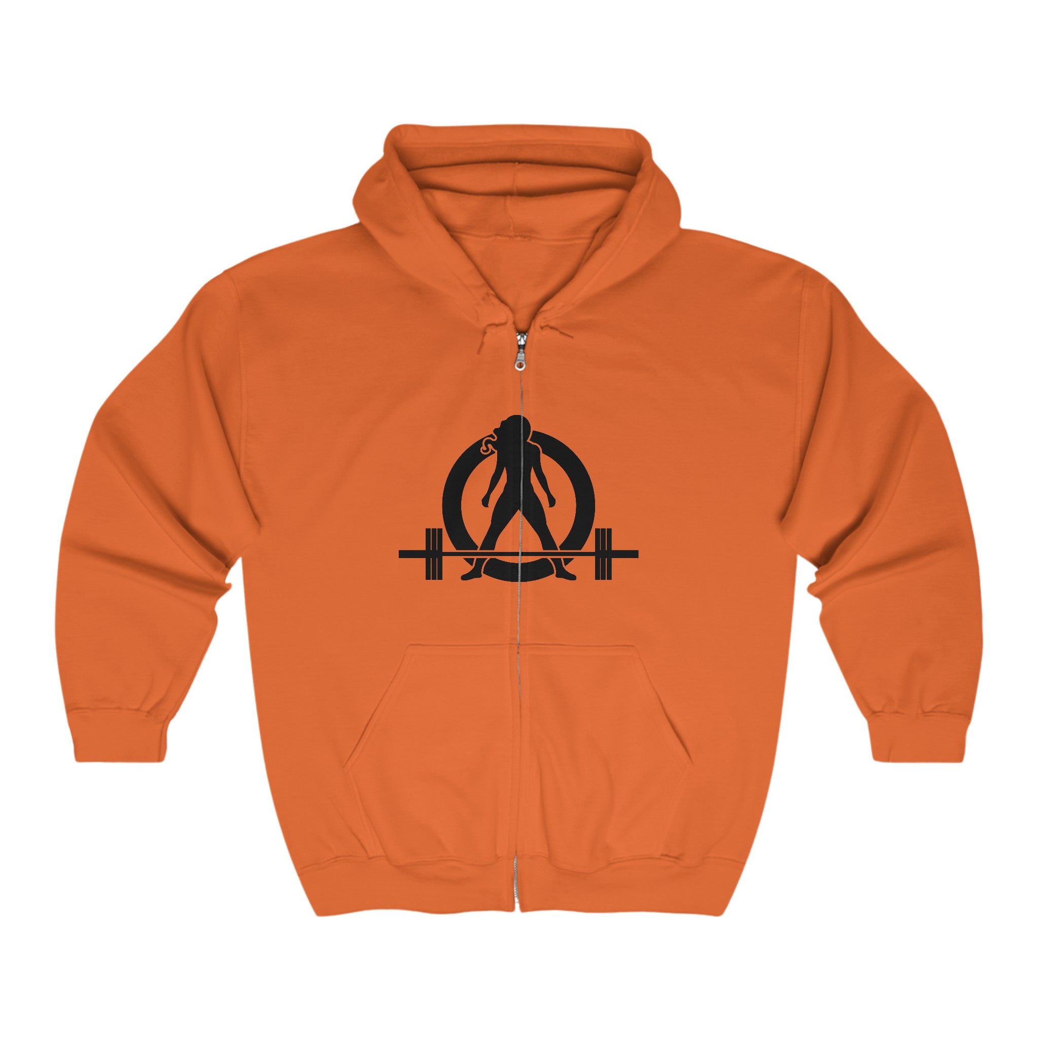 Unisex Heavy Blend™ Full Zip Hooded Sweatshirt - Classic Black Logo