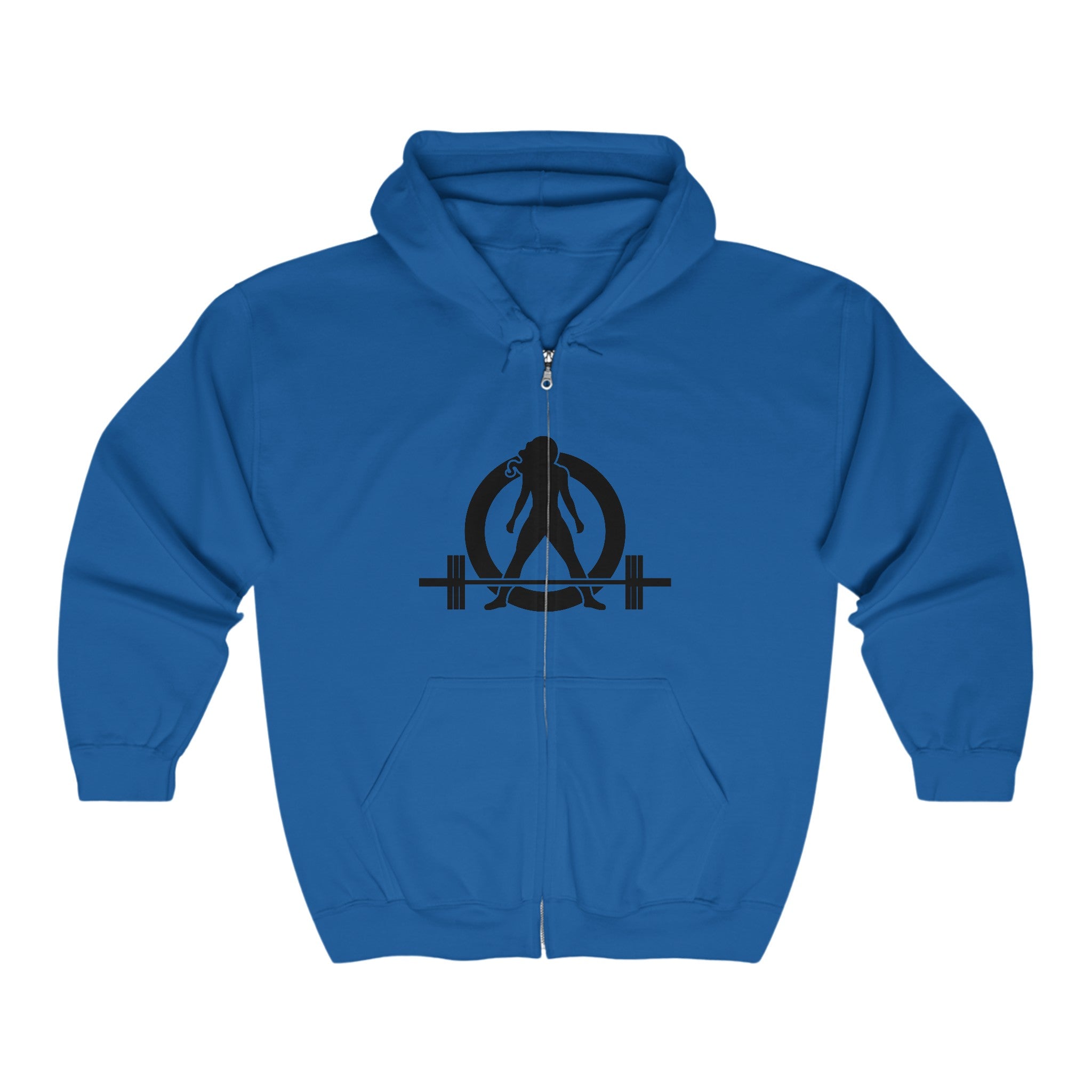 Unisex Heavy Blend™ Full Zip Hooded Sweatshirt - Classic Black Logo