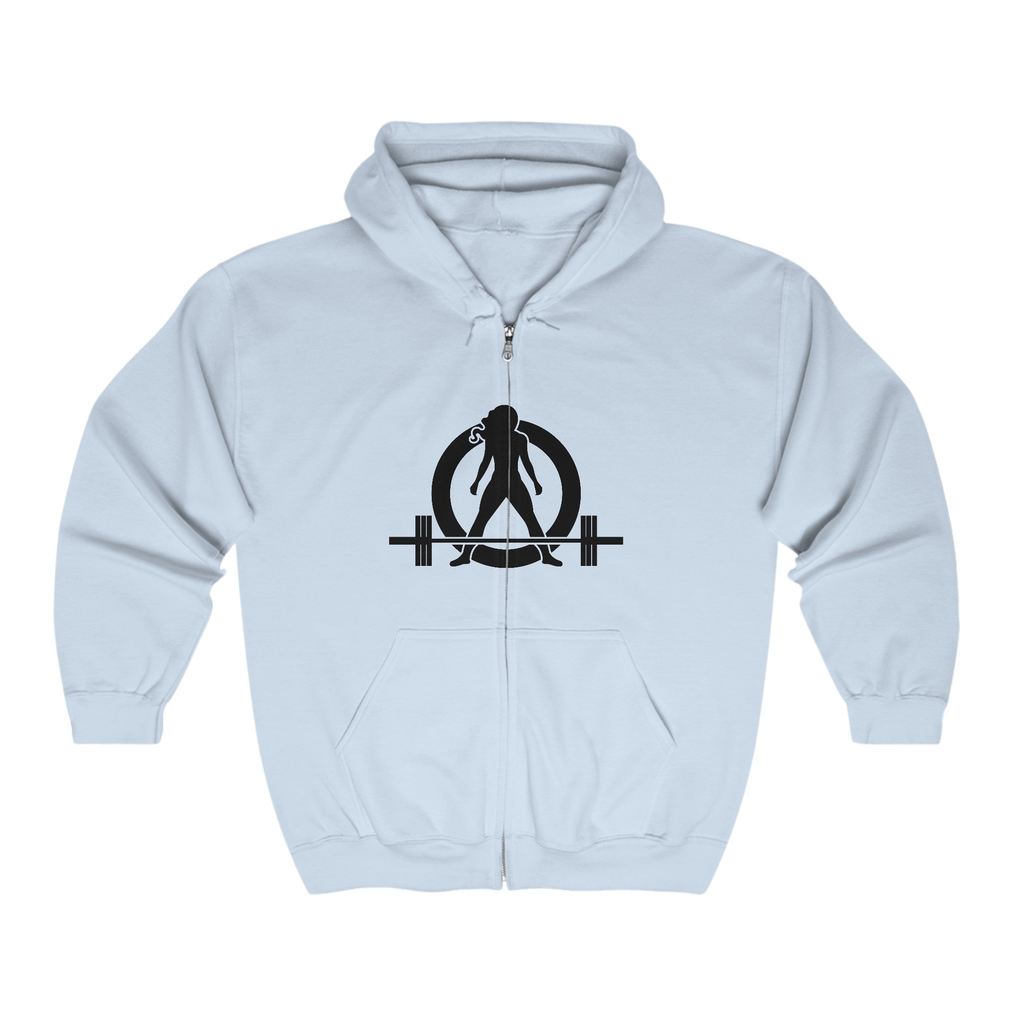 Unisex Heavy Blend™ Full Zip Hooded Sweatshirt - Classic Black Logo