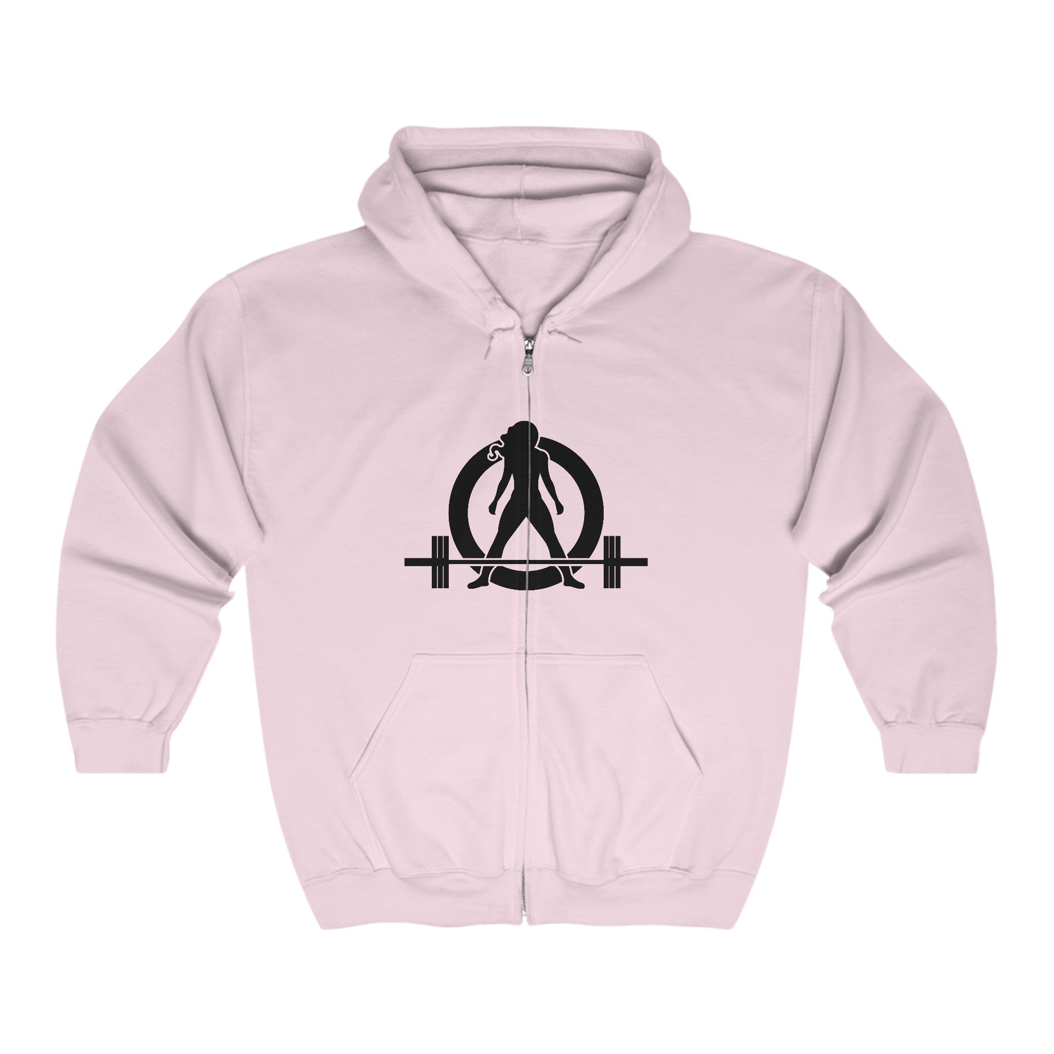 Unisex Heavy Blend™ Full Zip Hooded Sweatshirt - Classic Black Logo