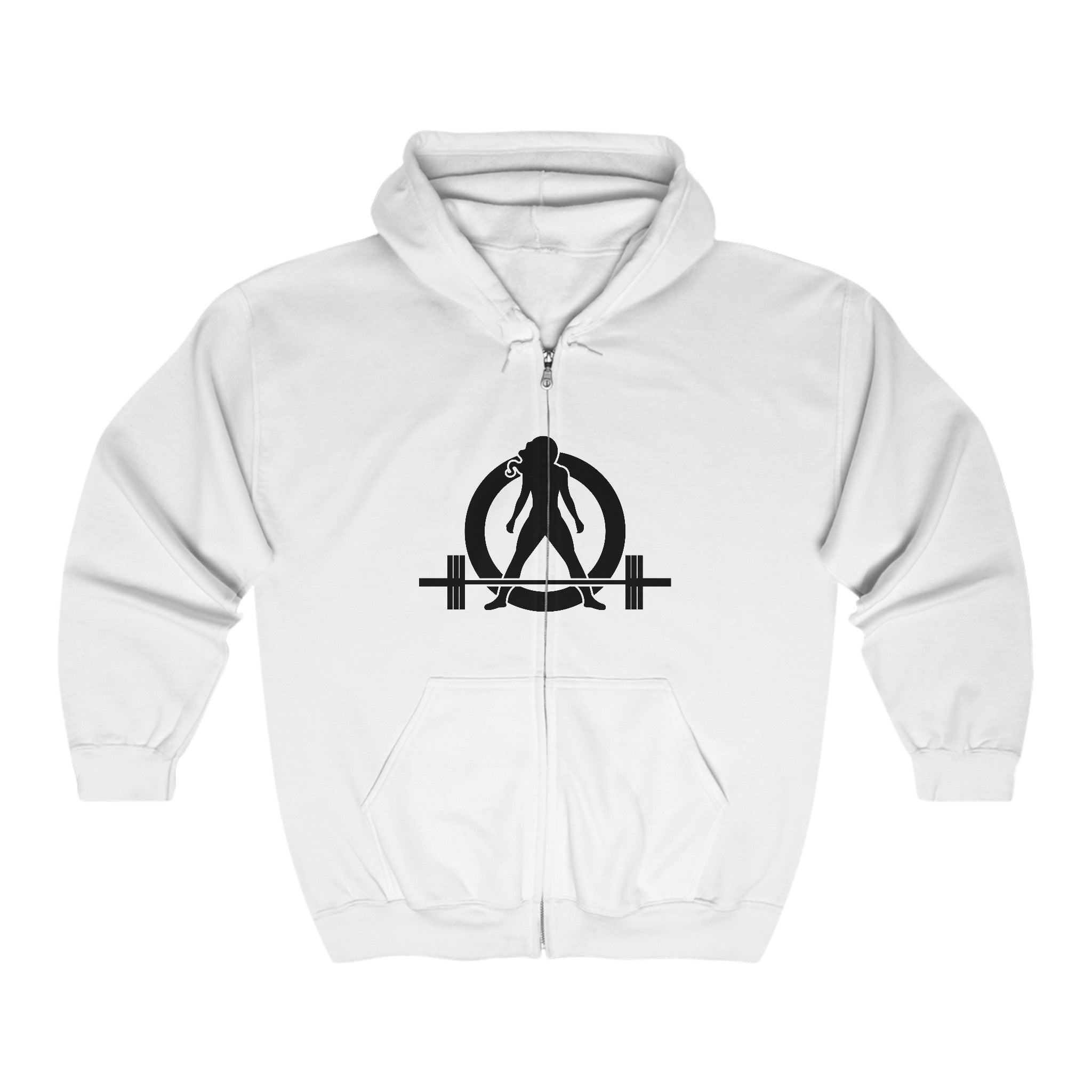 Unisex Heavy Blend™ Full Zip Hooded Sweatshirt - Classic Black Logo