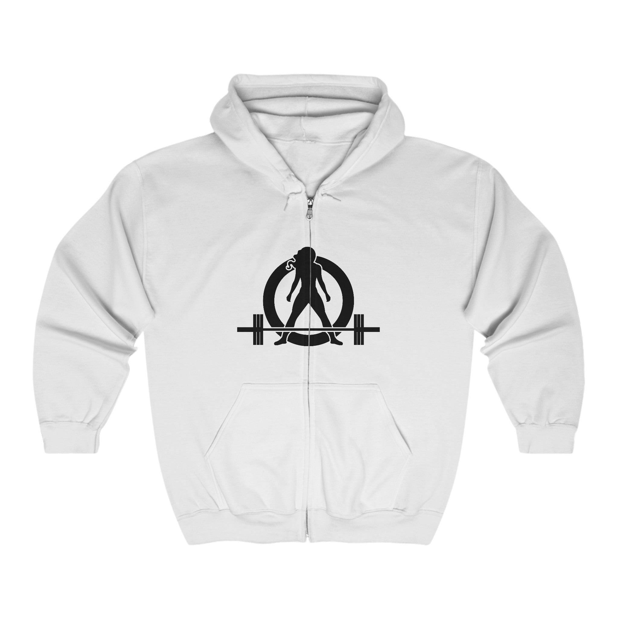 Unisex Heavy Blend™ Full Zip Hooded Sweatshirt - Classic Black Logo