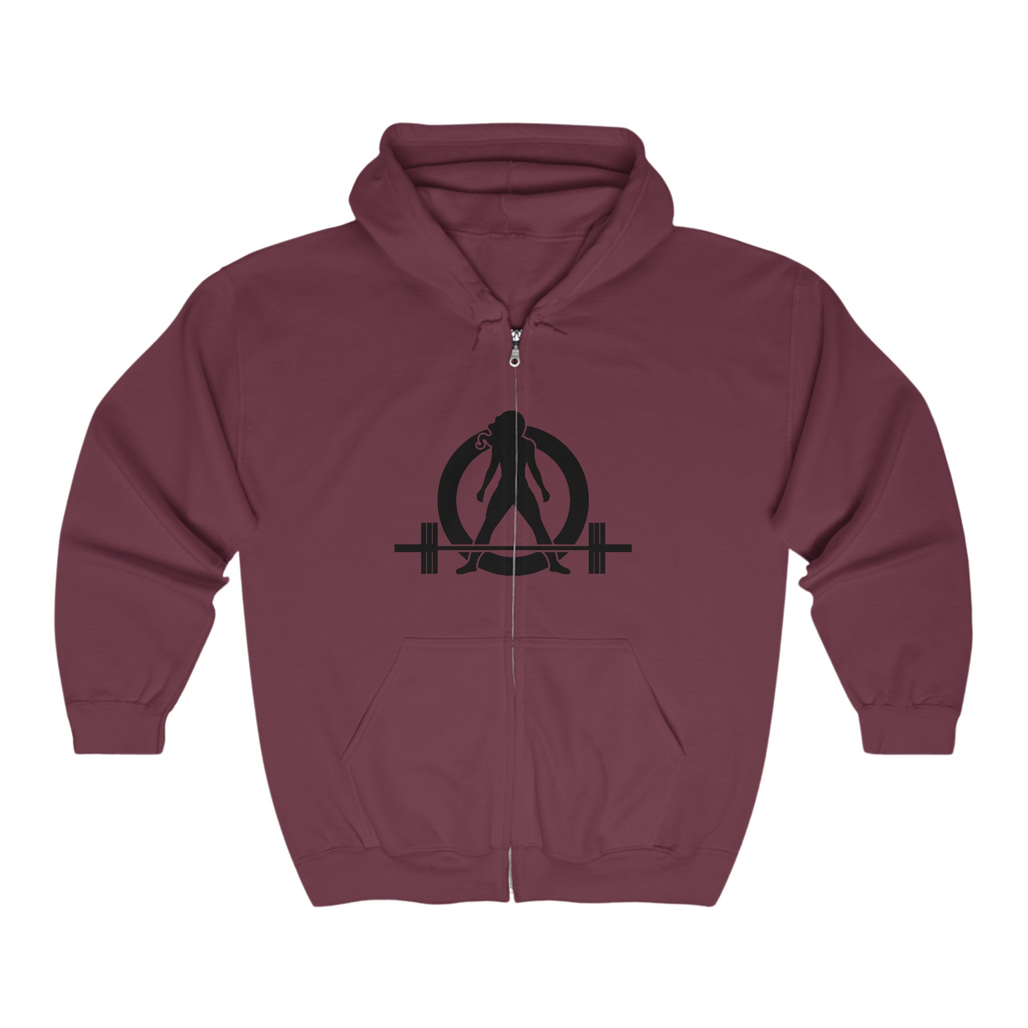 Unisex Heavy Blend™ Full Zip Hooded Sweatshirt - Classic Black Logo