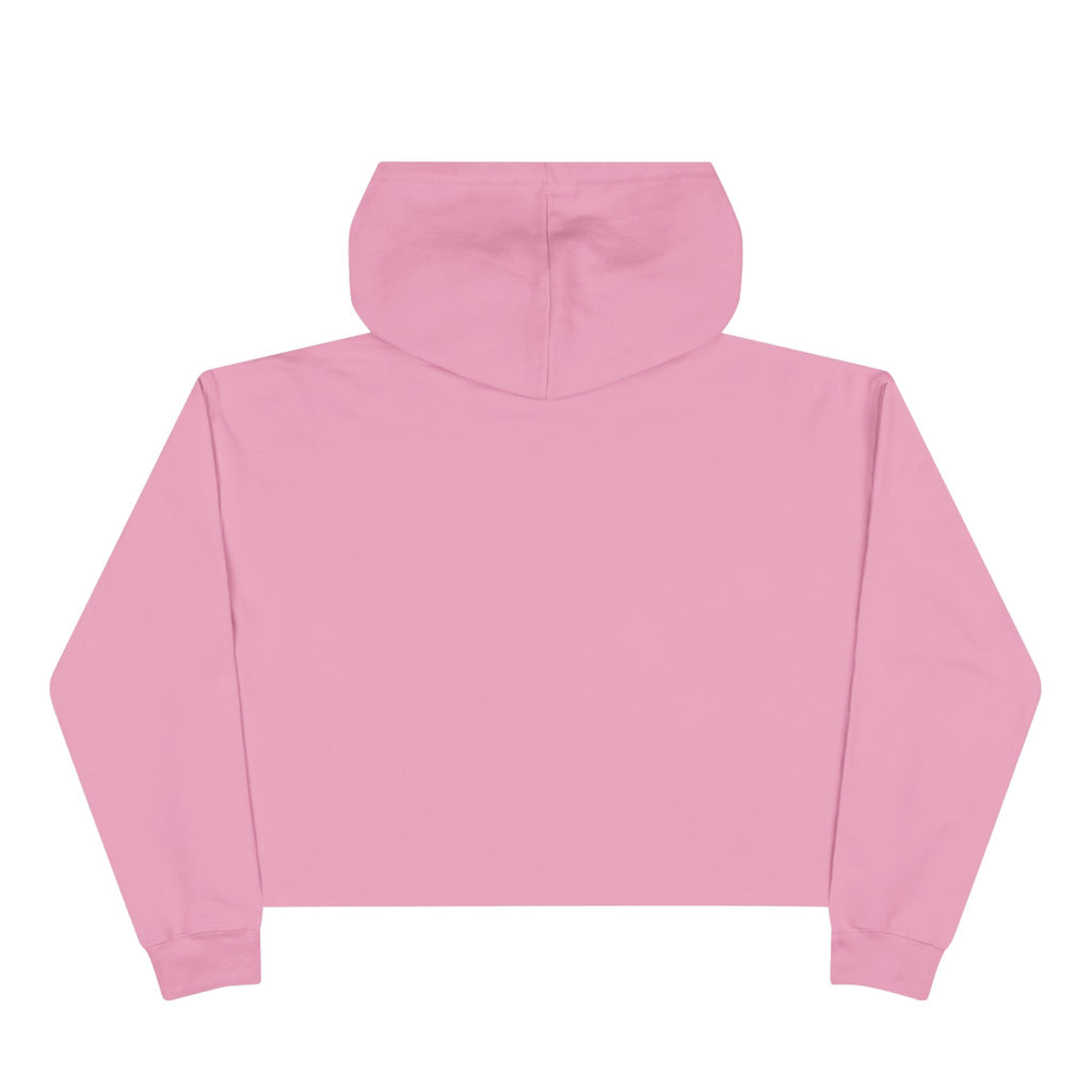 Lift Like A Girl - Empowered Crop Hoodie – For Strong Women Who Lift - Black Logo