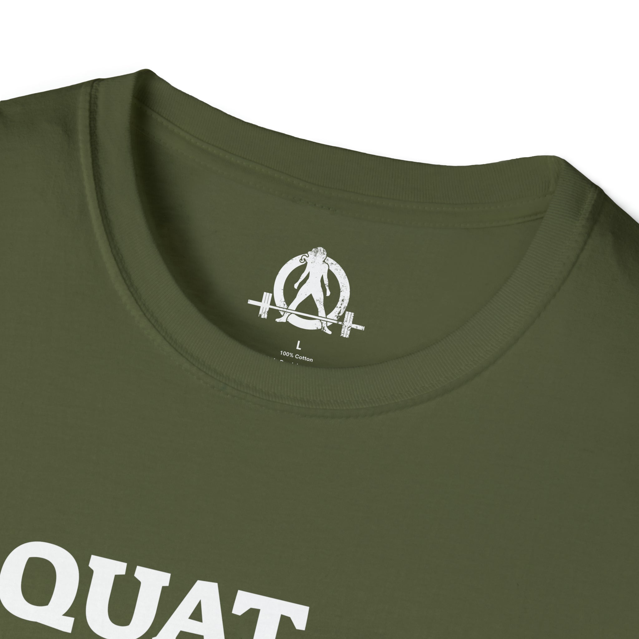 Squat Bench Deadlift Repeat - Unisex Softstyle T-Shirt - Black & Pink - Plain Back