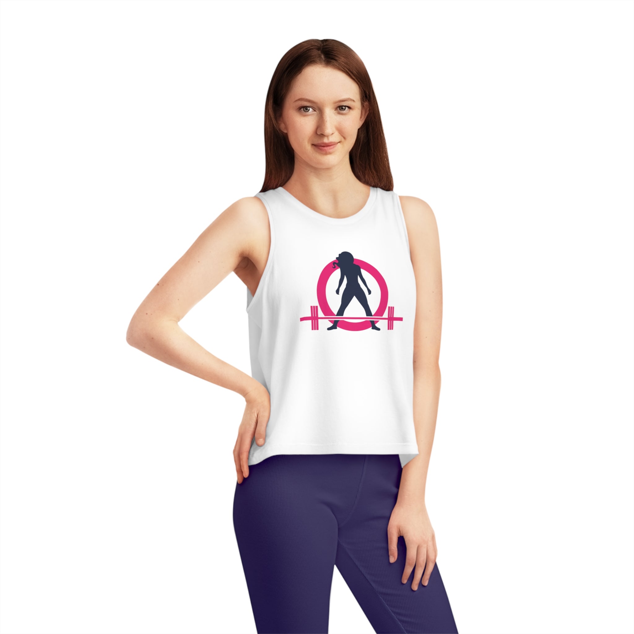 Women's Dancer Cropped Tank Top - Classic Logo