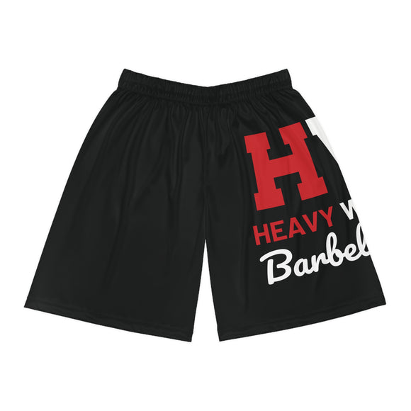 HW Barbell Club - Basketball Shorts (AOP) - Large Print