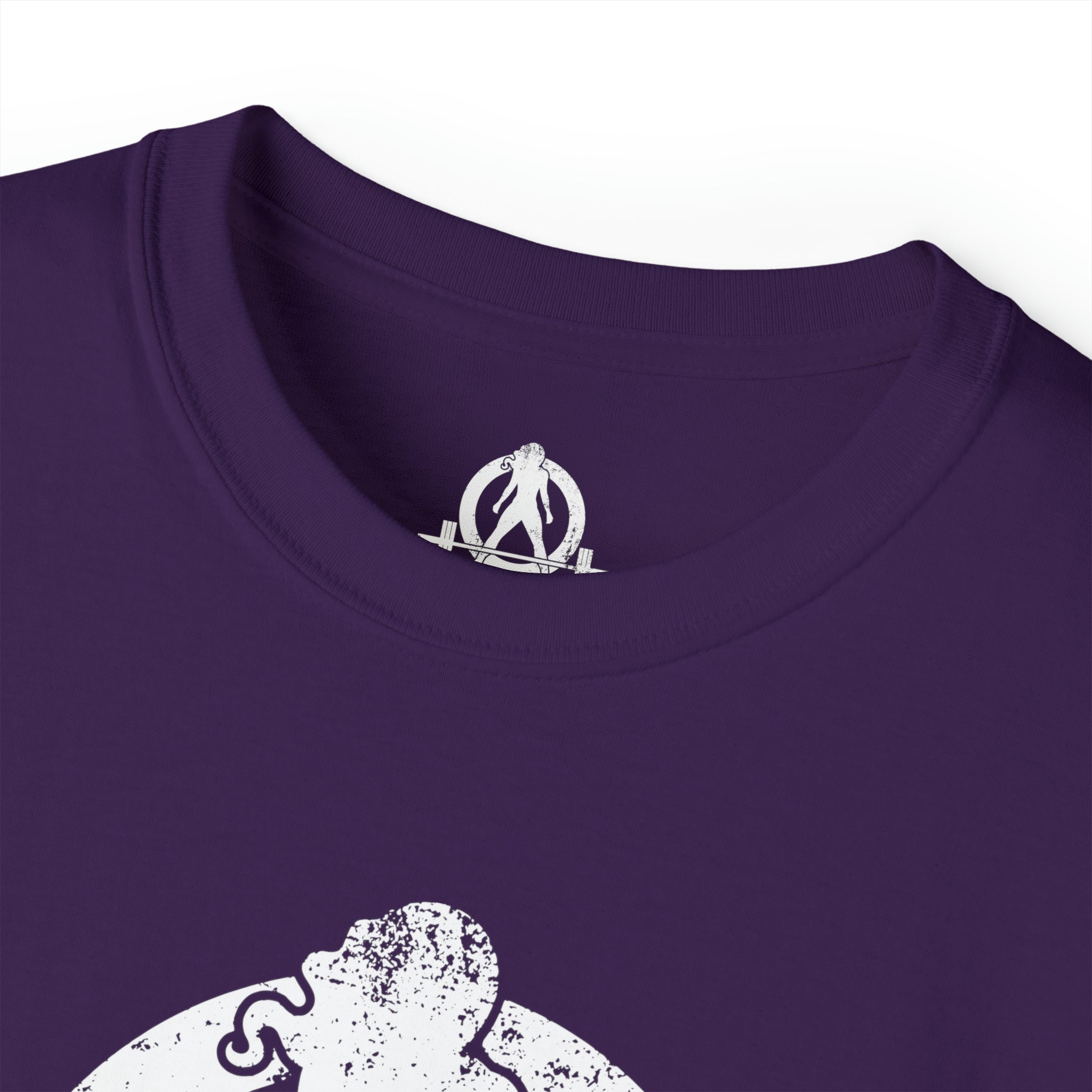 Strong Not Skinny - Unisex Ultra Cotton Tee - White Distressed Logo
