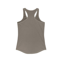WWLW Distressed White Logo - Racer Back Tank Top - Women's Ideal Racerback Tank - Plain Back