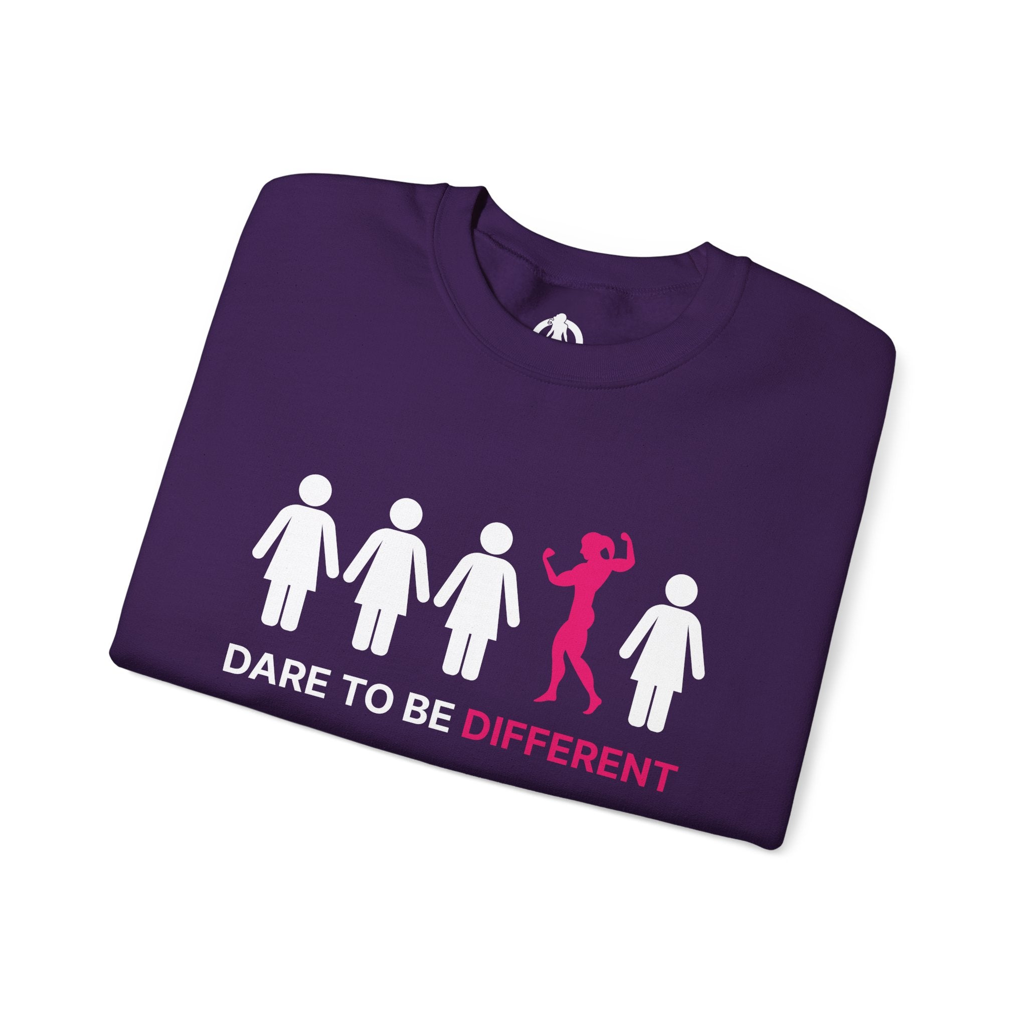Dare To Be Different - Flex - Unisex Heavy Blend™ Crewneck Sweatshirt - Front  Logo