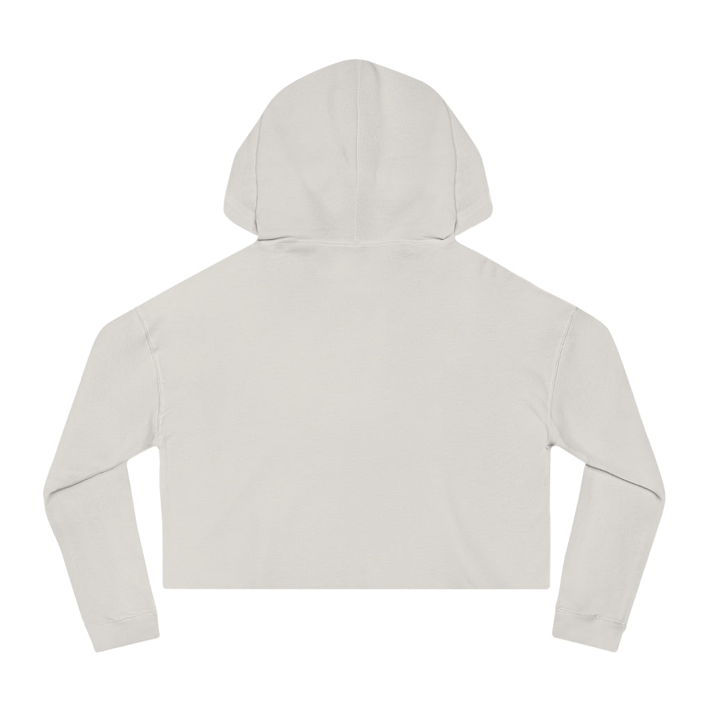 Women’s Cropped Hooded Sweatshirt - Black Classic Logo