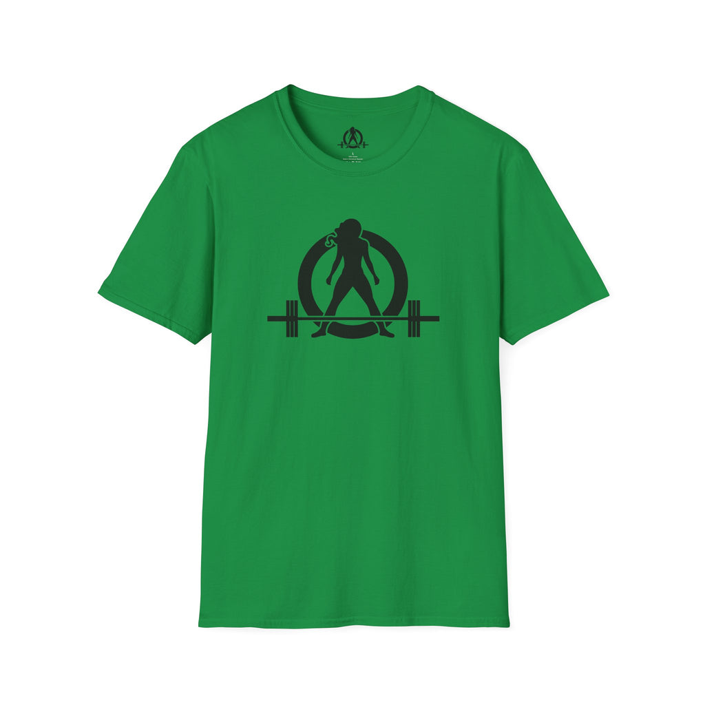 Goal Weight Strong AF - Unisex Softstyle T-Shirt - Black Print on Front & Back
