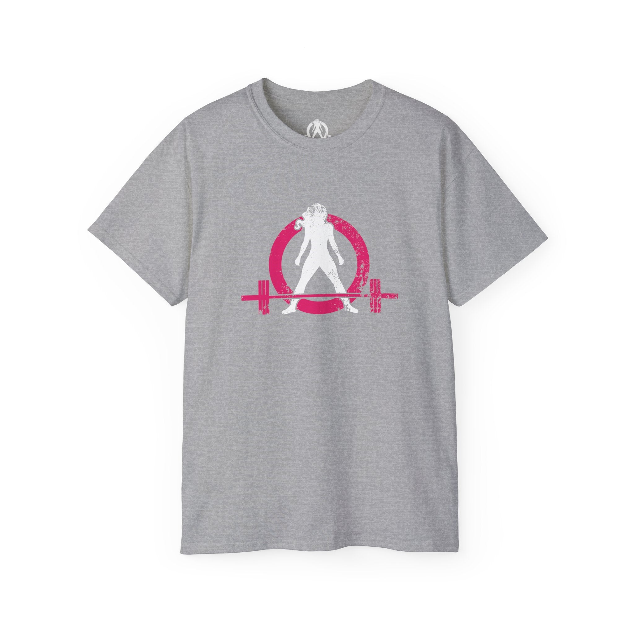 Distressed - Unisex Ultra Cotton Tee - Inverted Color Logo - Plain Back (BEST SELLER)