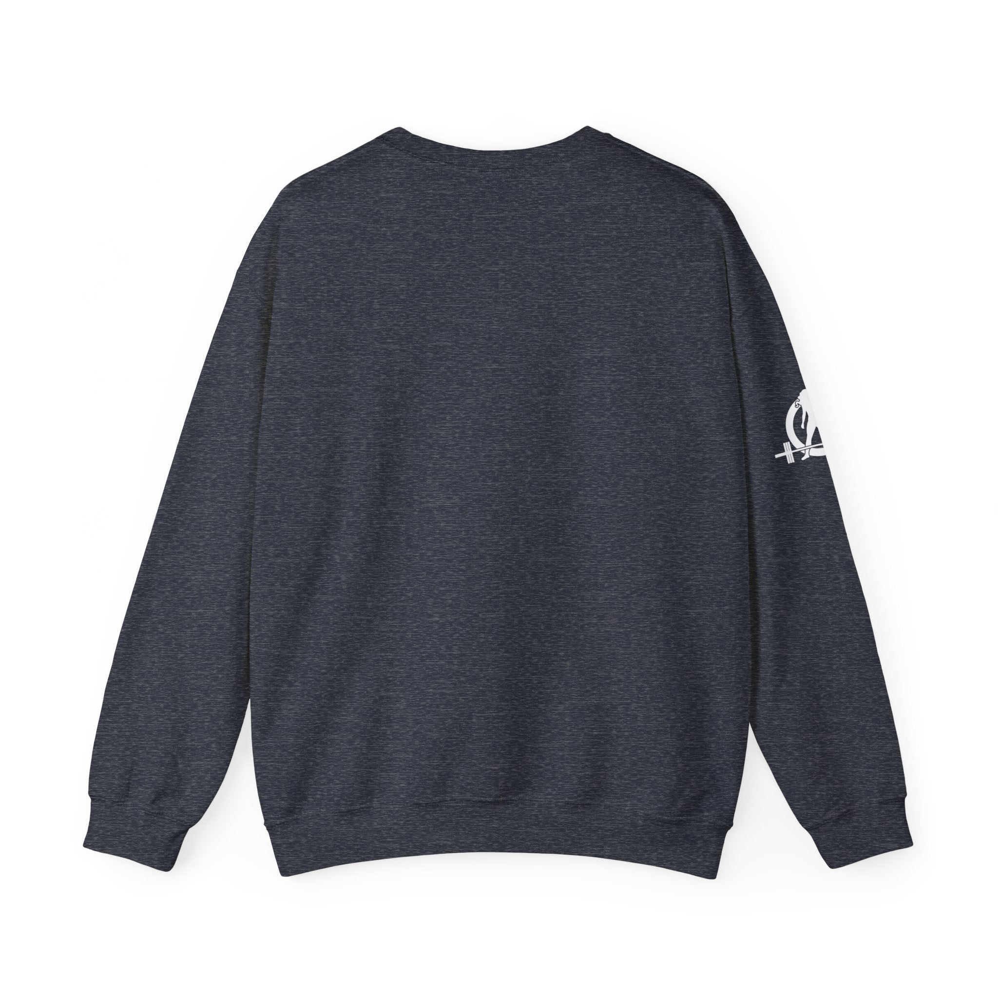 USA Barbell - Unisex Heavy Blend™ Crewneck Sweatshirt - White Logo