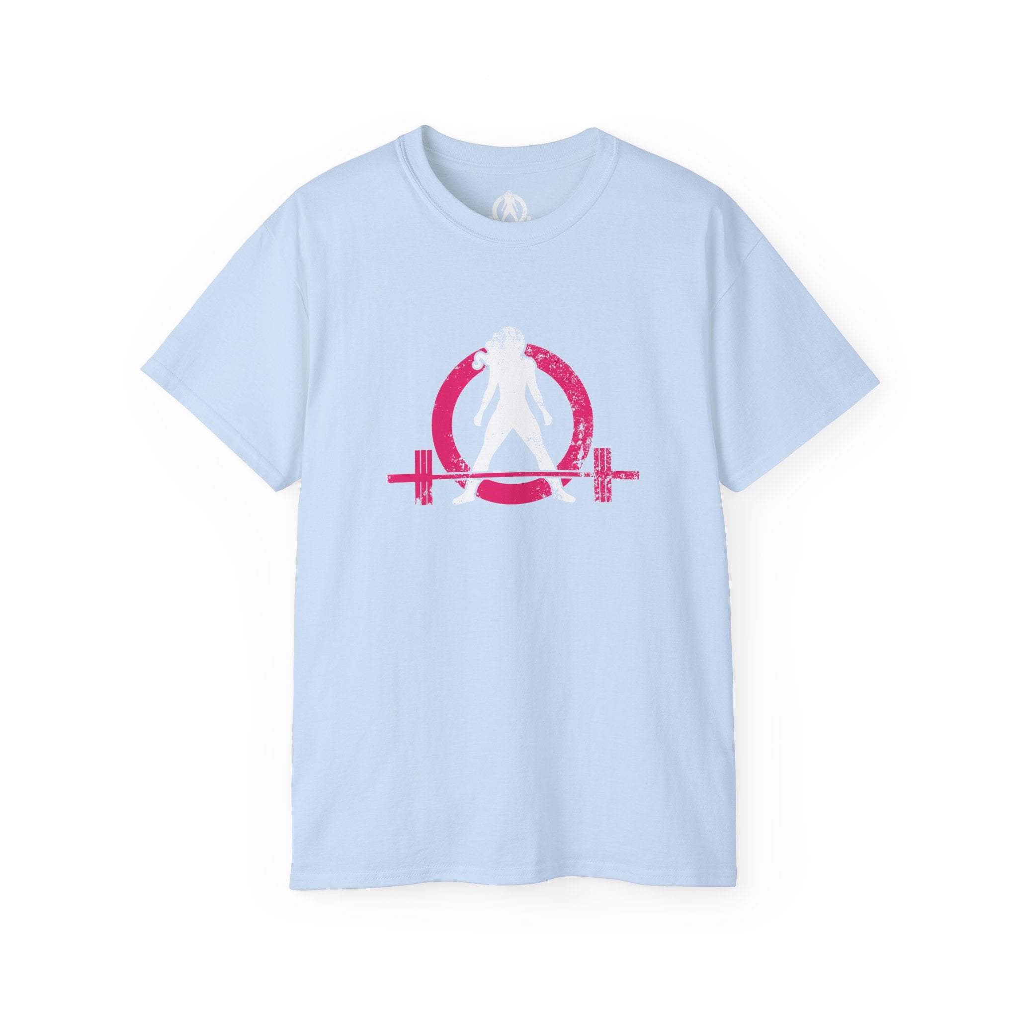 Distressed - Unisex Ultra Cotton Tee - Inverted Color Logo - Plain Back (BEST SELLER)