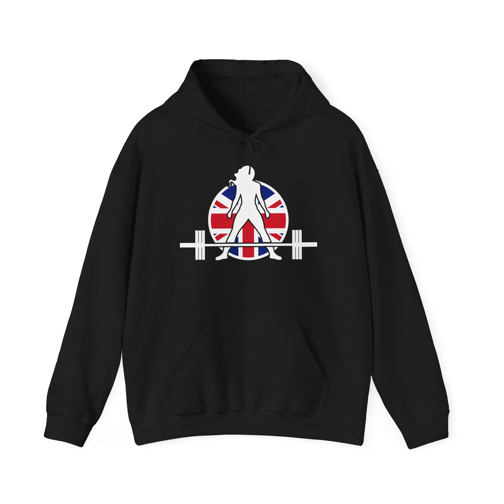 UK Logo - Unisex Heavy Blend Hooded Sweatshirt -  Plain Back