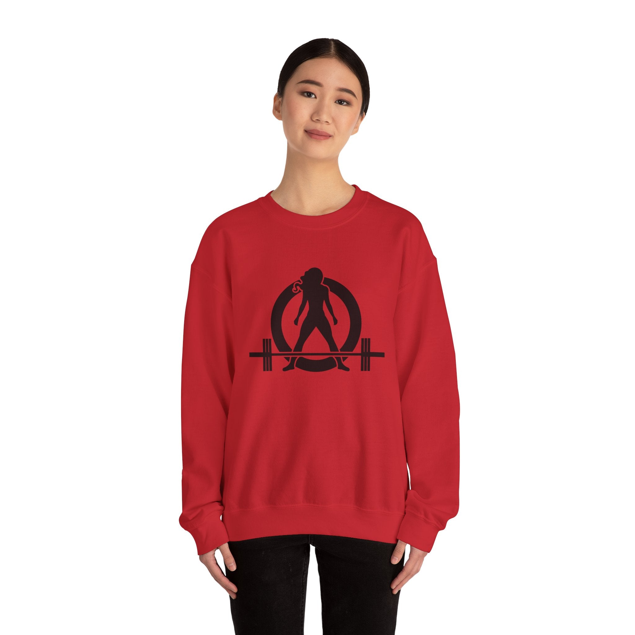 Iron Sharpens Iron - Unisex Heavy Blend™ Crewneck Sweatshirt - Front Black Logo - Front & Back Print