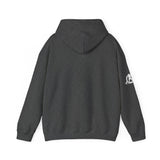 Lift Like.A Girl - Unisex Heavy Blend Hooded Sweatshirt - White Logo on Front & Right Sleeve