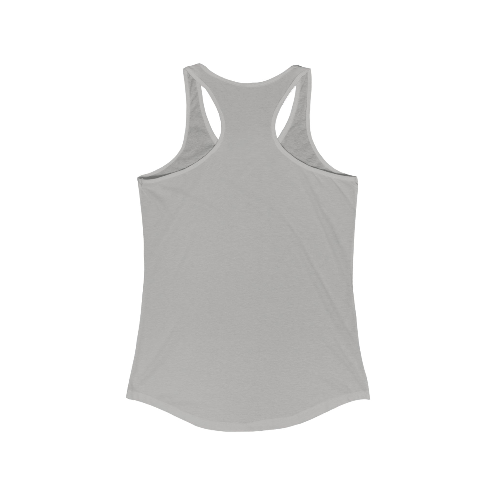 45 + 45 = 135 - Women's Ideal Racerback Tank - White Print Front