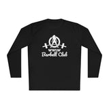 Barbell Club - Unisex Lightweight Long Sleeve Tee - White Logo