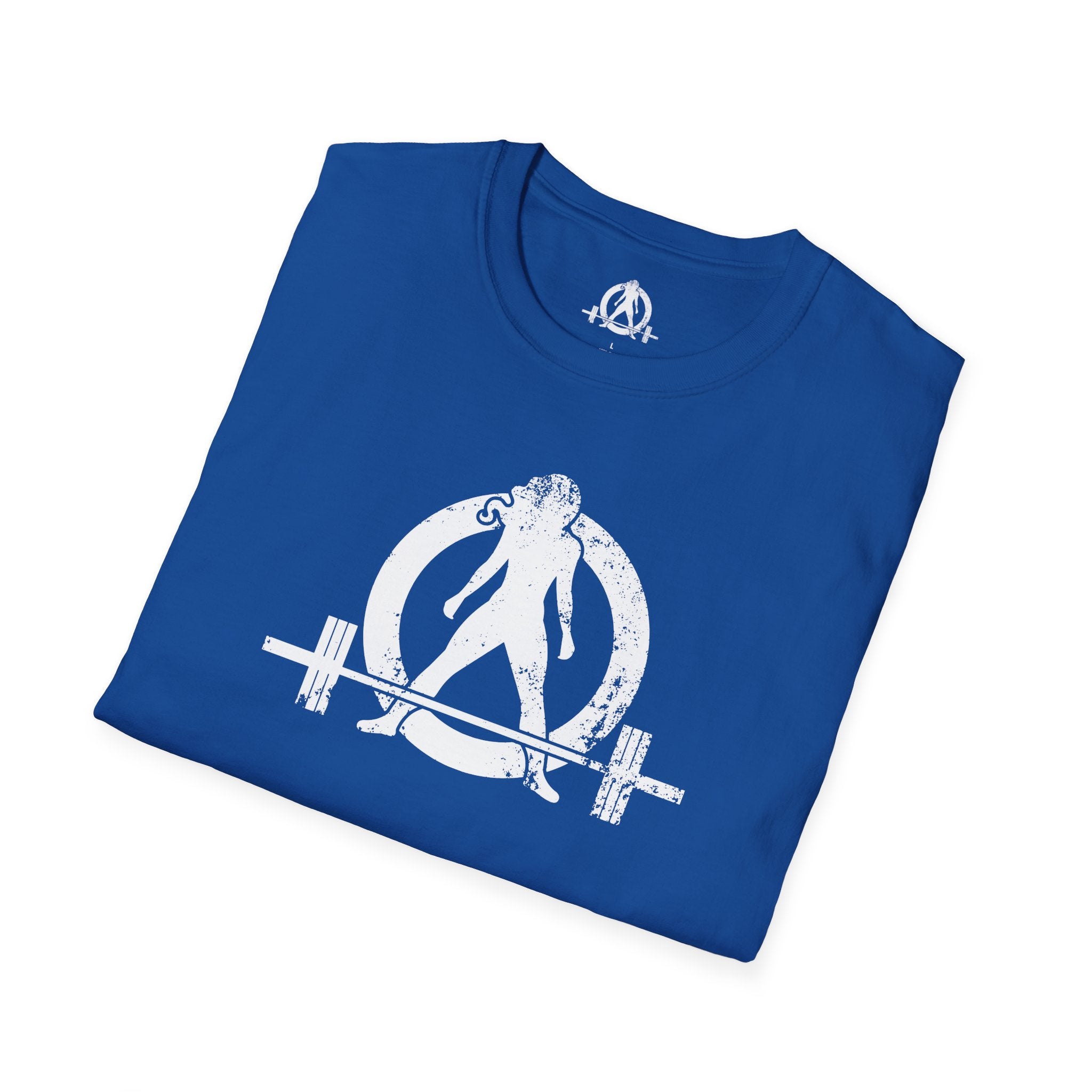 Unisex Softstyle T-Shirt - White Distressed Logo - Plain Back (BEST SELLER)