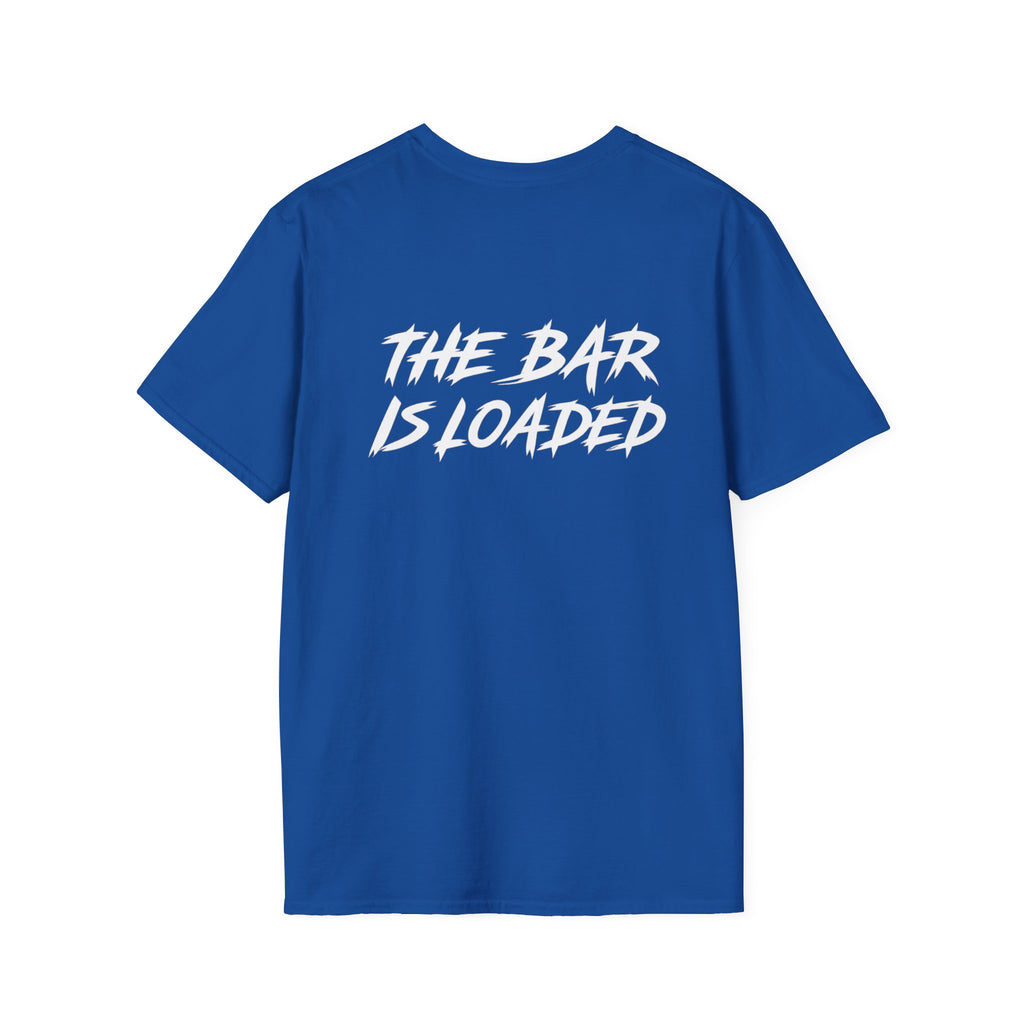 The Bar Is Loaded -  Unisex Softstyle T-Shirt - White Logo