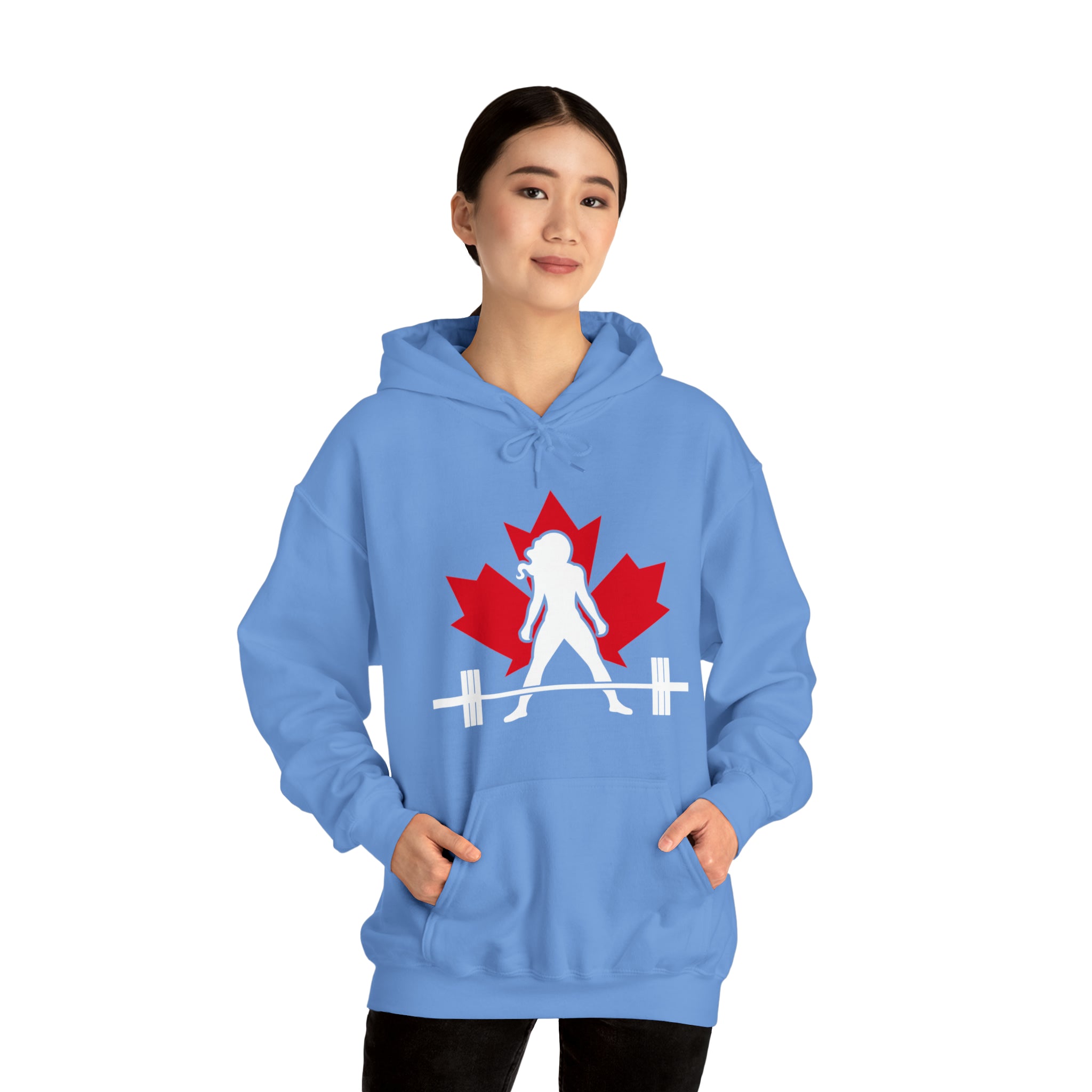 Unisex Heavy Blend Hooded Sweatshirt - Canada Dark Logo - Plain Back