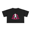 Crop Tee - Distressed Color Logo
