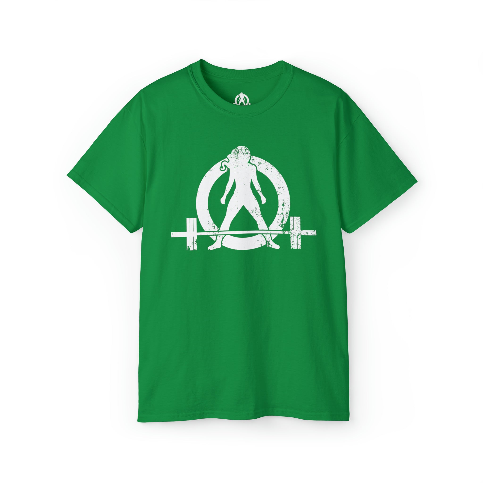 Strong Not Skinny - Unisex Ultra Cotton Tee - White Distressed Logo