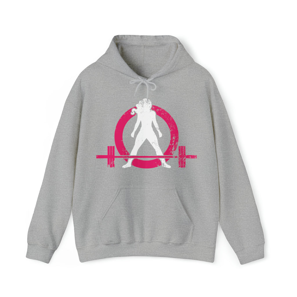 Strong Not Skinny - Color Distressed Logo - Unisex Heavy Blend Hooded Sweatshirt