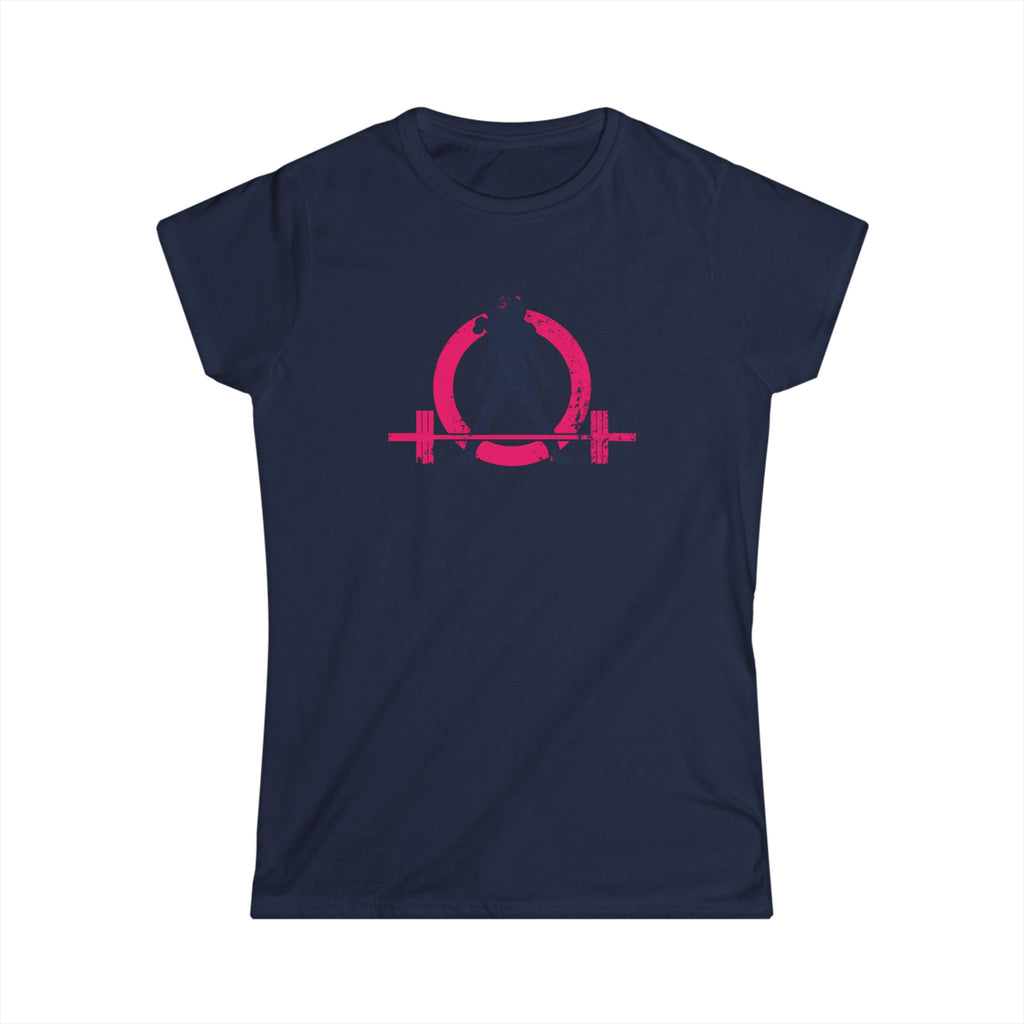 Strong Not Skinny - Women's Softstyle Tee - Distressed Color Logo Front & Back