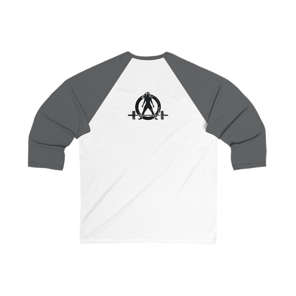Strong Not Skinny - 3\4 Sleeve Baseball Tee - Color Logo