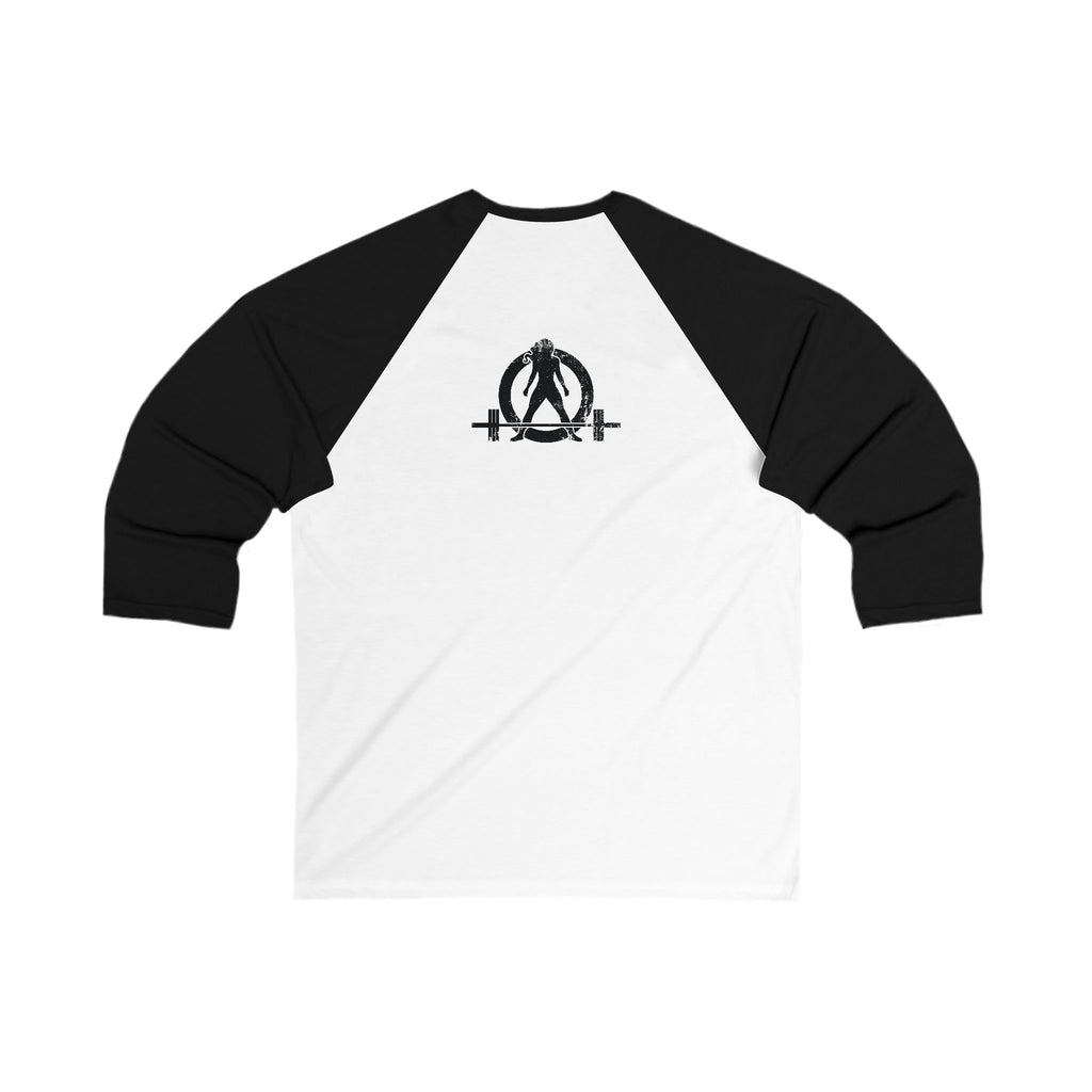 Strong Not Skinny - 3\4 Sleeve Baseball Tee - Color Logo