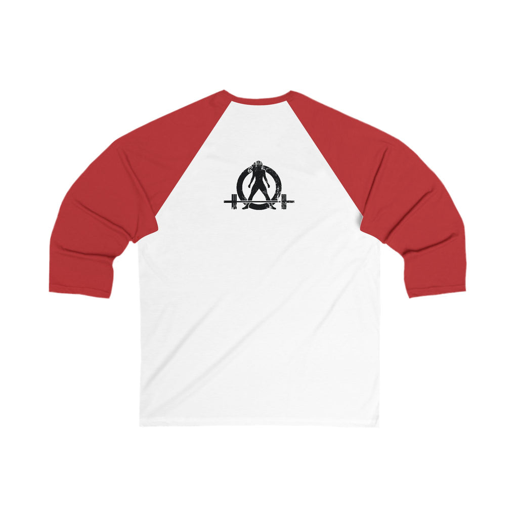 Strong Not Skinny - 3\4 Sleeve Baseball Tee - Color Logo