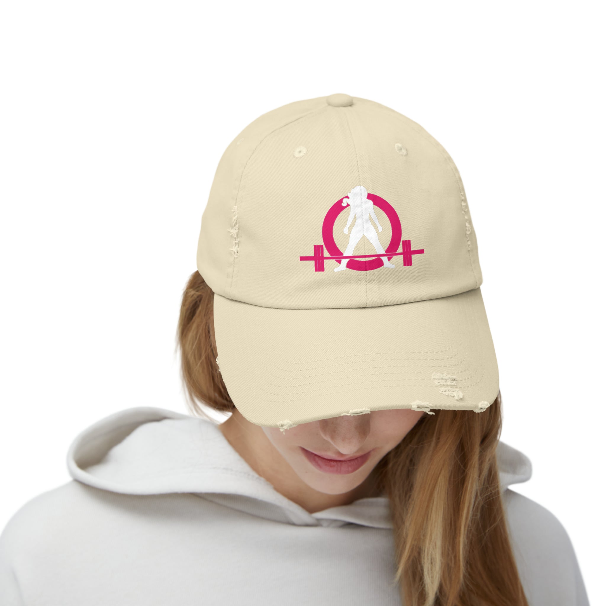 Unisex Distressed Cap - Classic Color Logo