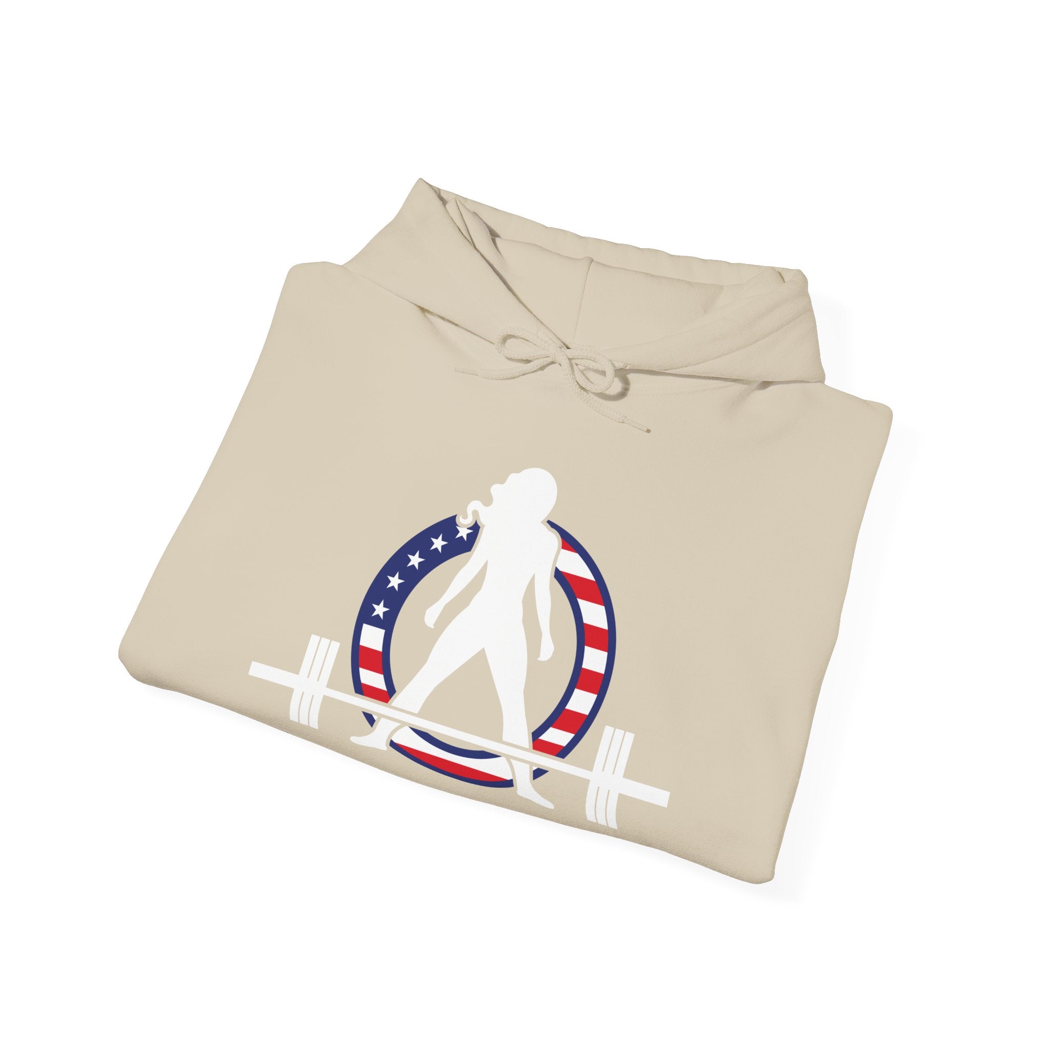 USA Logo - Unisex Heavy Blend Hooded Sweatshirt - USA Logo Dark - Plain Back