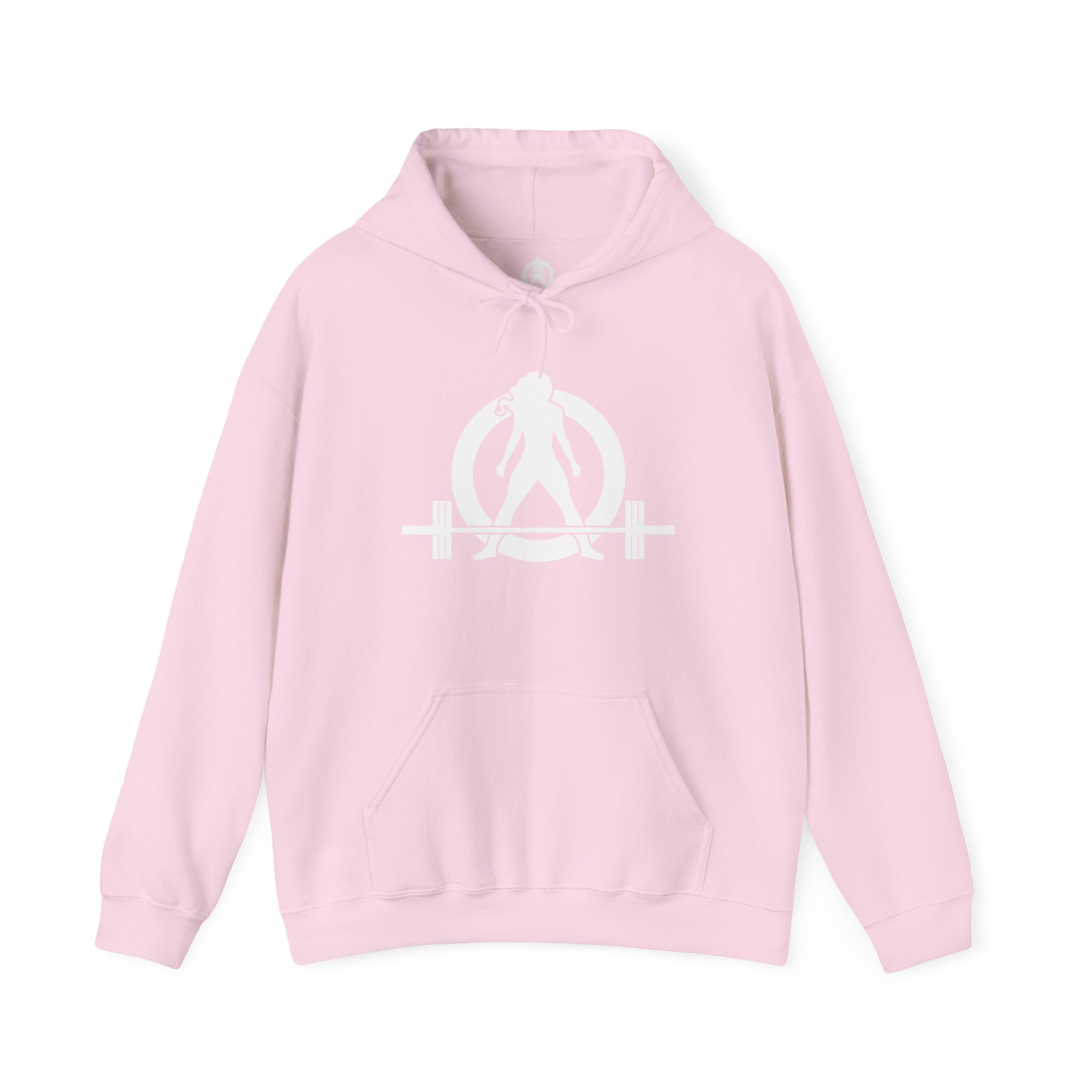 Cardio = Lift Weights Faster - Unisex Heavy Blend Hooded Sweatshirt - White Print on Front & Back