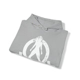 Kick Your Ass - Distressed White Logo  - Unisex Heavy Blend Hooded Sweatshirt (BEST SELLER)