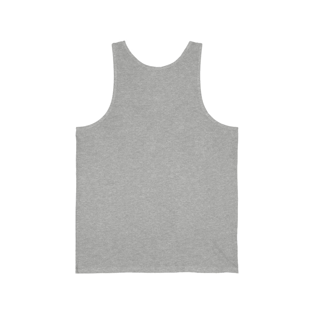 Iron Sharpens Iron. - Unisex Jersey Tank - White Font - Print On Front