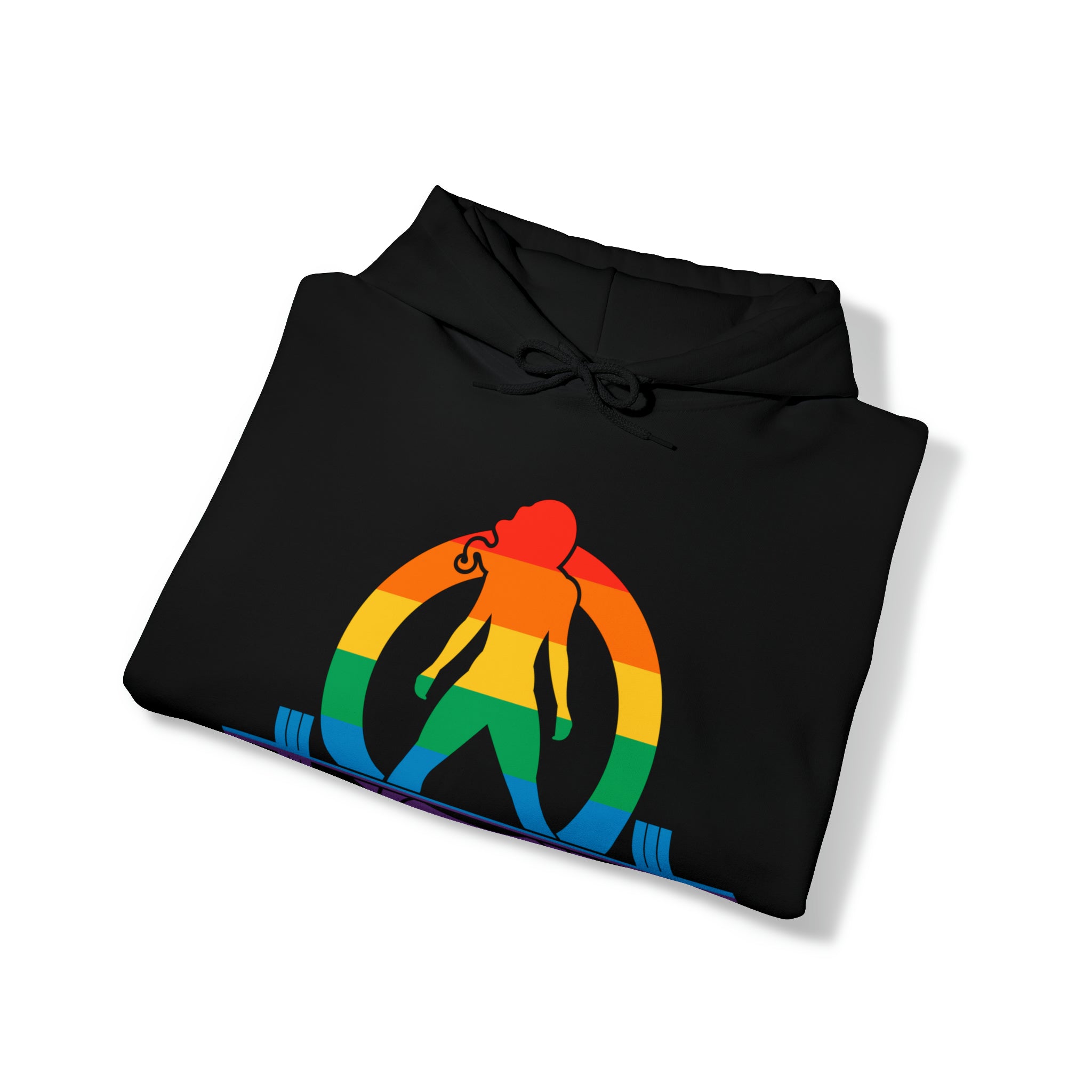 Strong Not Skinny - Pride Color Logo - Unisex Heavy Blend Hooded Sweatshirt