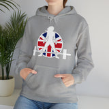 UK Logo - Unisex Heavy Blend Hooded Sweatshirt -  Plain Back