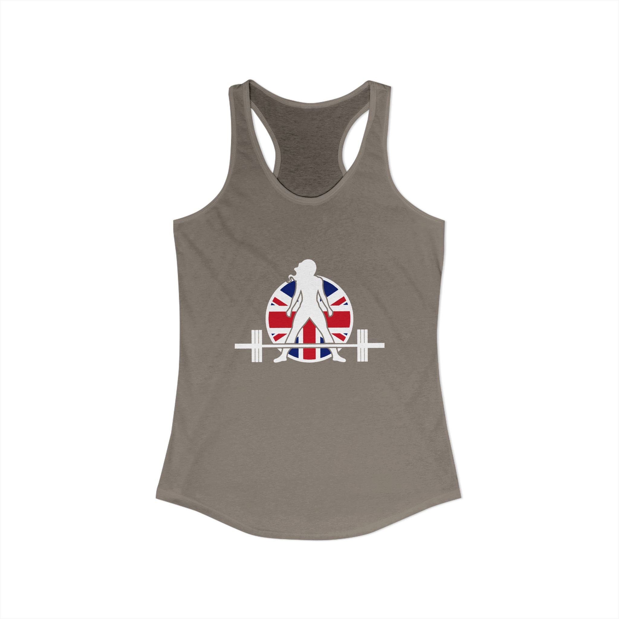 Women's Ideal Racerback Tank - UK Dark Light - Plain Back