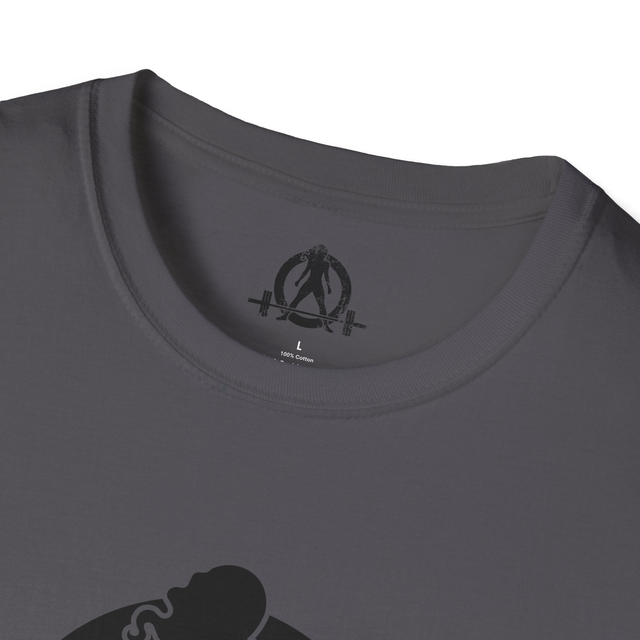 Iron Sharpens Iron - Unisex Softstyle T-Shirt - Black Logo Front & Back