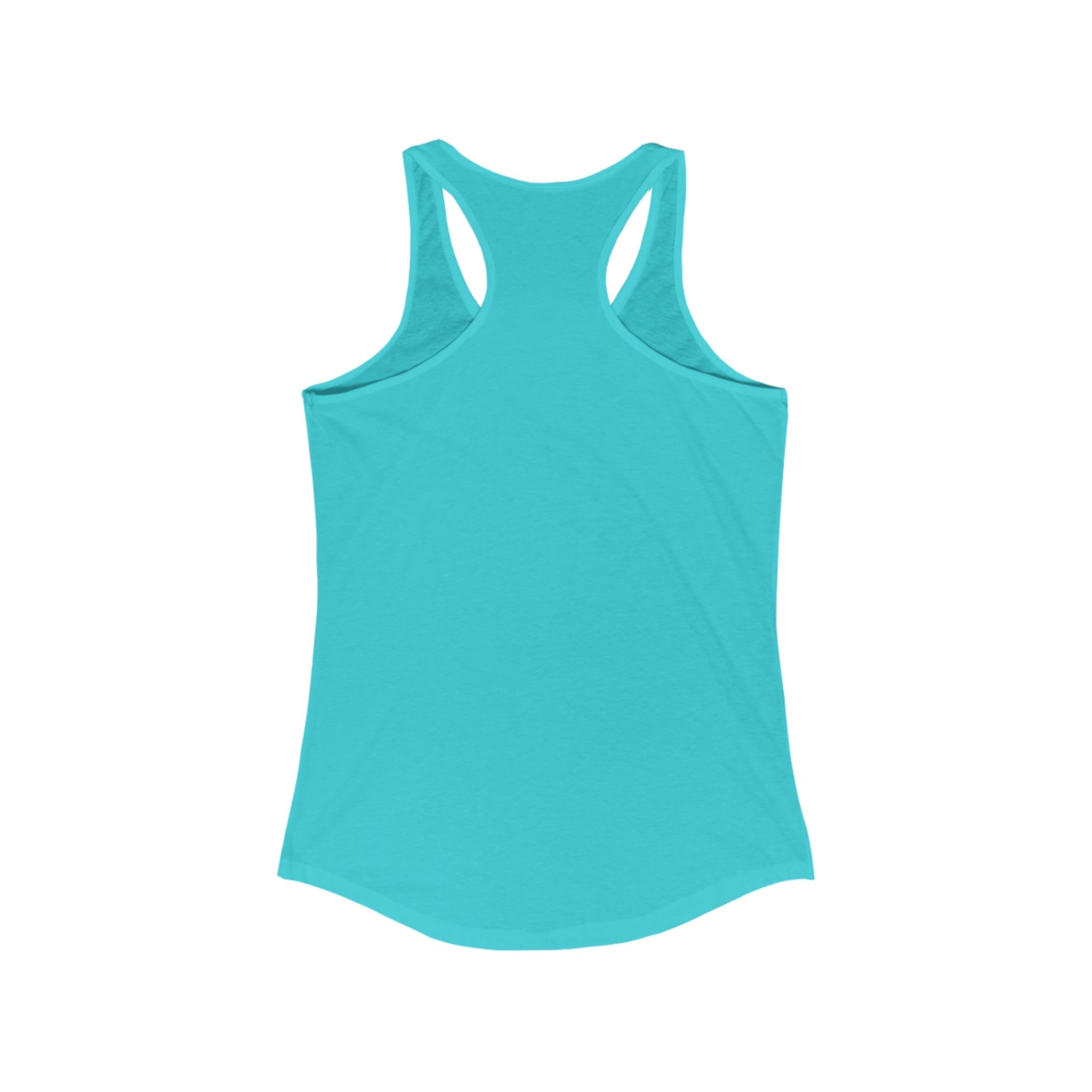 45 + 45 = 135 - Women's Ideal Racerback Tank - White Print Front
