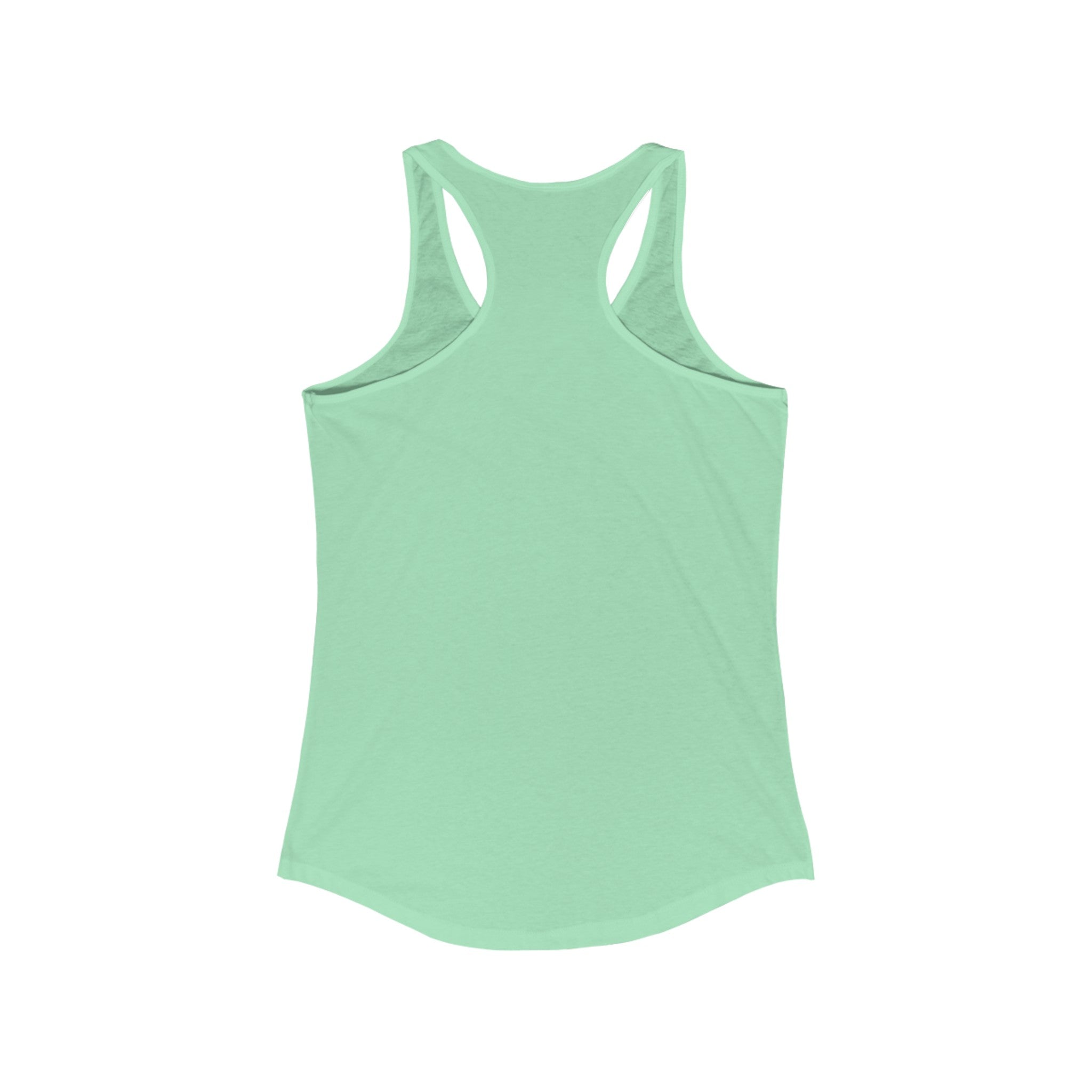 45 + 45 = 135 - Women's Ideal Racerback Tank - White Print Front