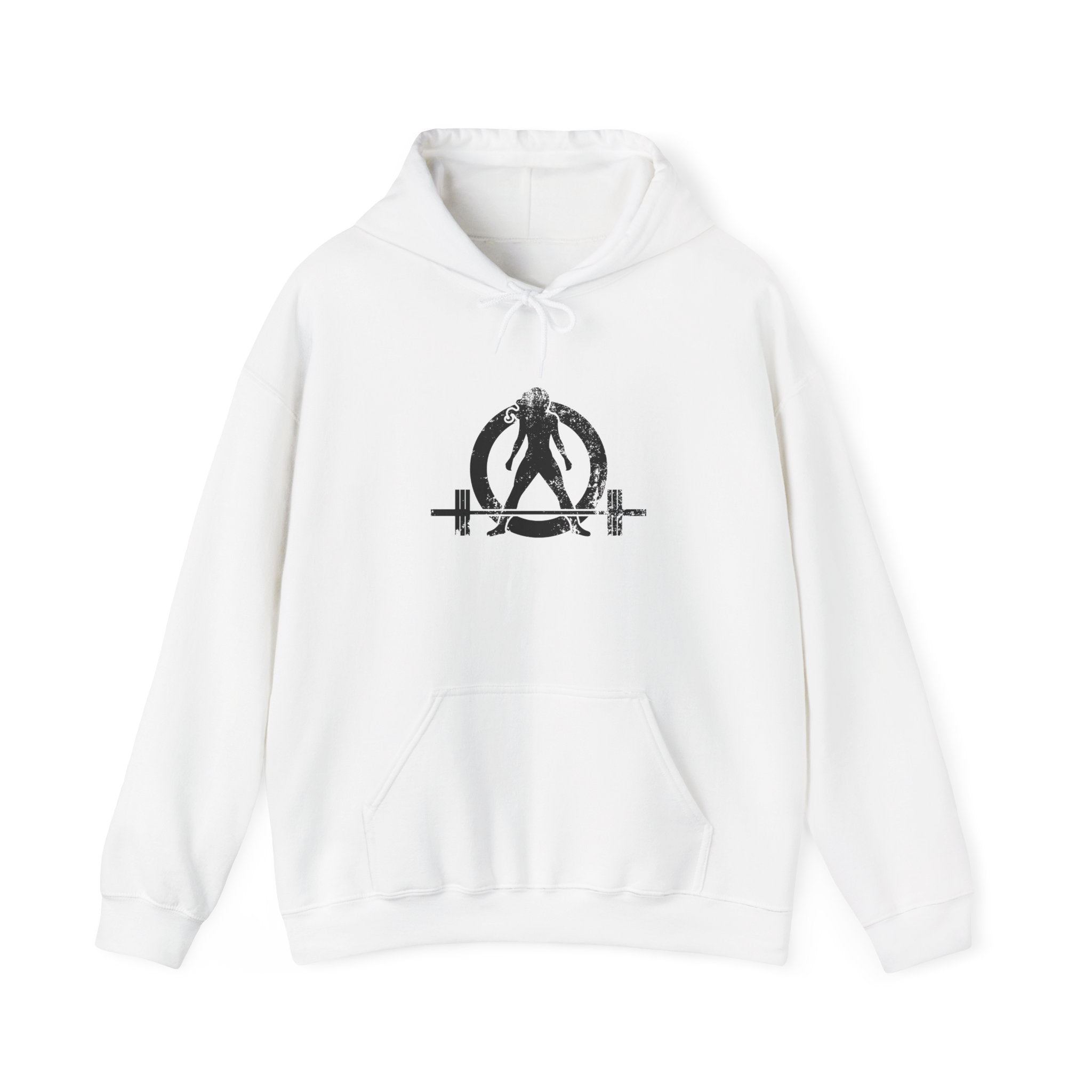 I DON’T WANT TO LOOK SKINNY – Unisex Heavy Blend™ Hooded Sweatshirt (White Logo) 🤍💪🔥